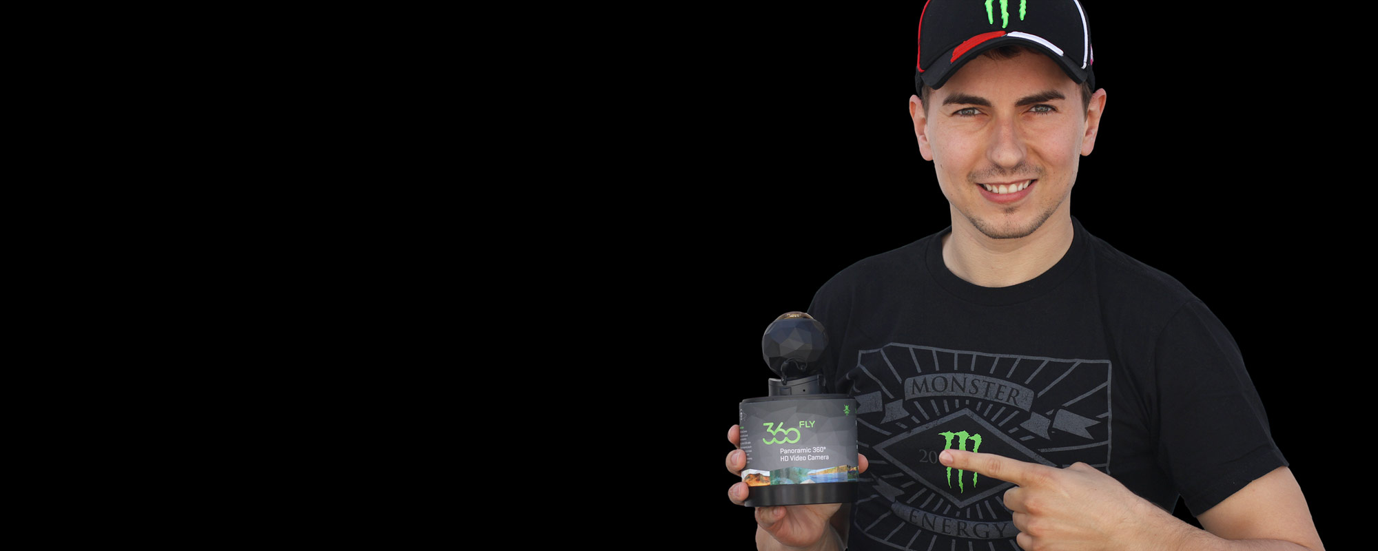 Jorge Lorenzo using our 360 panoramic video camera